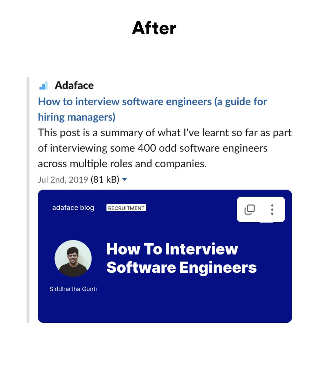 deeptivchopra's tweet photo. How to create an impactful meta image/ OG image for your blog posts?

We used Unsplash images. Which are great. 

Except when you have 100+ blog posts about recruitment and 5 posts use the same image.

So we built a generator for our meta images. 

And we're open sourcing it. https://t.co/rk8yKUNaJJ