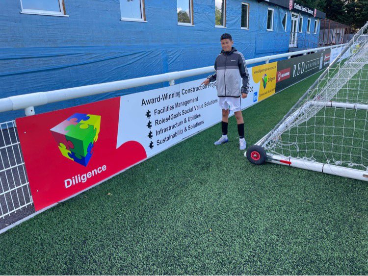 We would like to thank Zak for sending this to us! <a href="/DiligencePM/">Diligence PM Service</a> are huge supporters of <a href="/Roles4Goals/">Roles4Goals</a> &amp; our recent visits to <a href="/ChathamTownFC/">Chatham Town</a> have encouraged them to #advertise &amp; #sponsor - ok so we share an MD, but it’s still very special <a href="/NicolaDiligence/">Nicola Coppen, TechIOSH, MInstLM</a> #grassroots #socialvalue