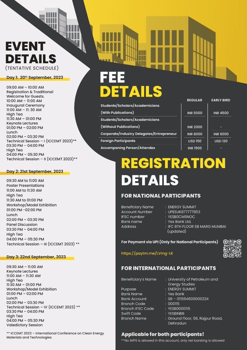 The much-awaited Energy Summit 2023, is planned for 20-22 Sept. 2023. Be a part of this grand event. Check in for the details 👇