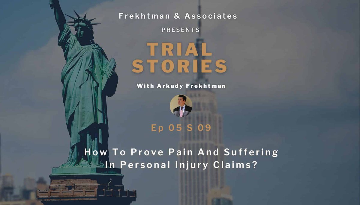 In #EP05S09, it's important to understand how to prove #painandsuffering for personal injury claims. Learn how to make a strong case and get the compensation you deserve. #PersonalInjury #LegalAdvice #LegalHelp #frekhtmanassociates    866attylaw.com/podcast/prove-…