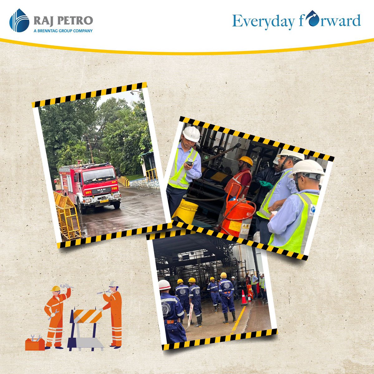 Raj_Petro's tweet photo. #EverydayForward with Proactive Safety Measures.
AT Raj Petro, we recently hosted an extensive emergency mock drill at our Silvassa plant in collaboration with local authorities. Conducted on July 27, 2023. https://t.co/ROfXypkcT1
