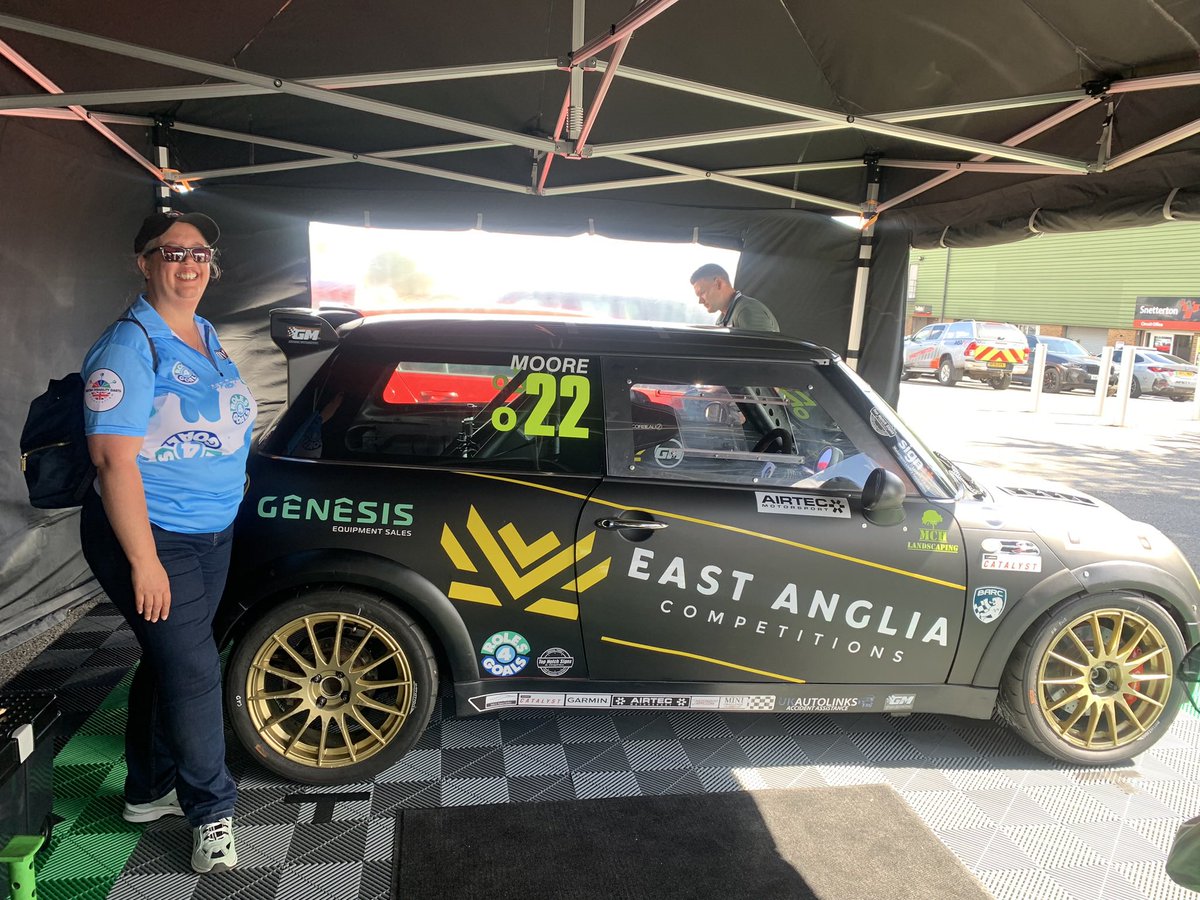 Fantastic! <a href="/Roles4Goals/">Roles4Goals</a> on the beautiful <a href="/GenesisEquipUK/">Genesis Equipment Sales</a> <a href="/EACCompetitions/">EA Competitions</a> <a href="/NickMooreUK22/">Nick Moore</a> &amp; #GM #GrangeMotorsport <a href="/MINIUK/">MINI UK</a> &amp; 3x3rd places <a href="/SnettertonMSV/">Snetterton Circuit</a> - #MINIChallengeClubSport - we have exciting news to come!! <a href="/NicolaDiligence/">Nicola Coppen, TechIOSH, MInstLM</a> #R4G shirt looking good! <a href="/BddaWdf/">British Disability Darts WDF</a> <a href="/WorldParaDarts/">Sarah Smale</a>