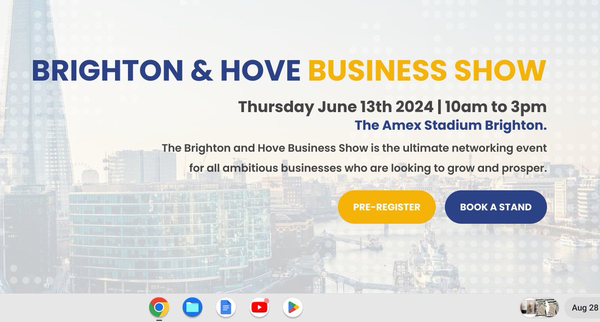 Have you visited the Brighton and Hove Business Show website lately? We've updated it to include everything you need to know about the 2024 event.  brightonandhovebusinessshow.uk  #brighton #business #EarlyBiz