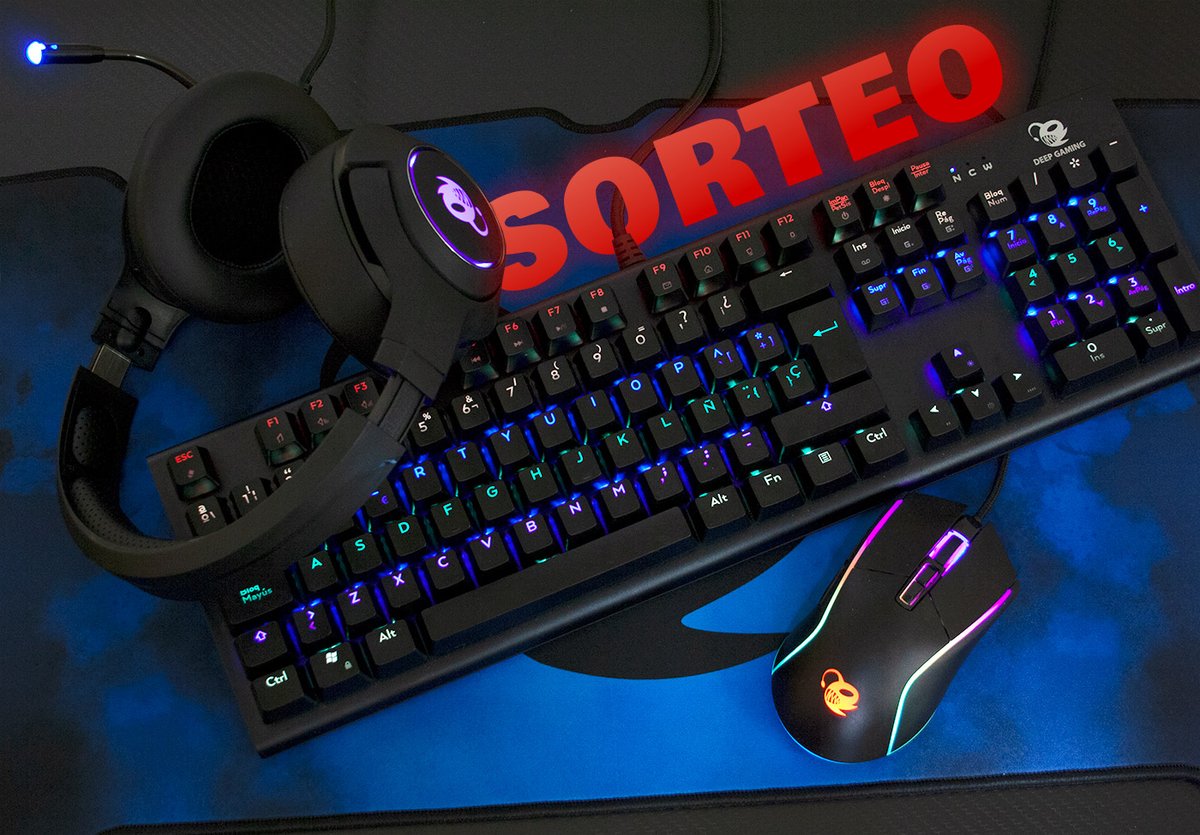 CodeGeekOficial's tweet photo. 🚀#SORTEO
Deep Gaming nos trae un sorteo para estrenar el nuevo curso con un pack de periféricos completo

Pasos a seguir:
👉Sigue a @CodeGeekOficial y @DeepGaming_ES
👉RT
👉Menciona a un amigo, cuanto más menciones, más posibilidades (sin límite de mención)😜

Ganador/a Viernes https://t.co/OWEceohiLX