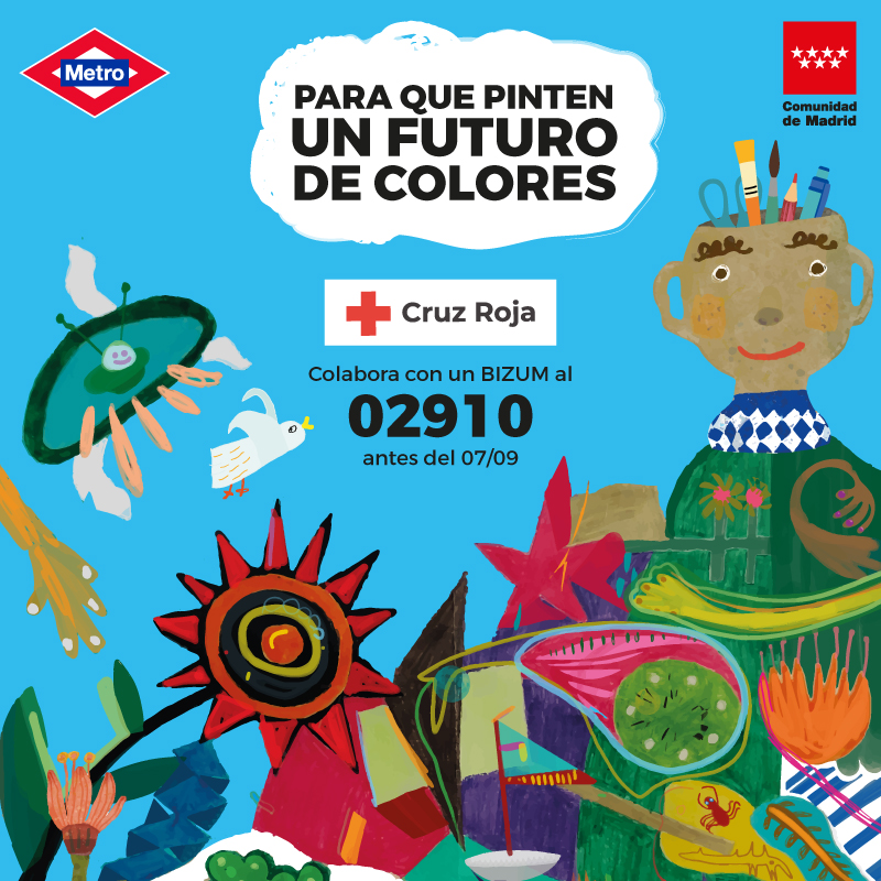 ❤ Ayuda a la compra de material escolar para facilitar el inicio de curso a familias madrileñas con escasos recursos económicos. 
#UnFuturoDeColores