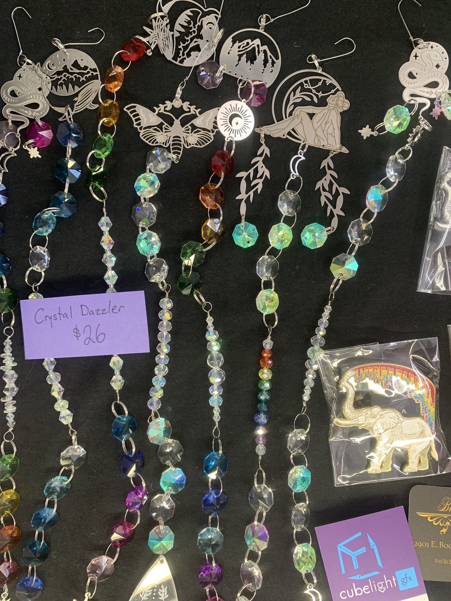 cubelight's tweet photo. Want to see the "dazzling" new direction in design and crafts from @alaskanime? 

Check out these amazing "crystal dazzler" suncatchers at Black Birch Books on Bogard Rd. in Wasilla! Available soon on Etsy...! https://t.co/WENaGlBycE