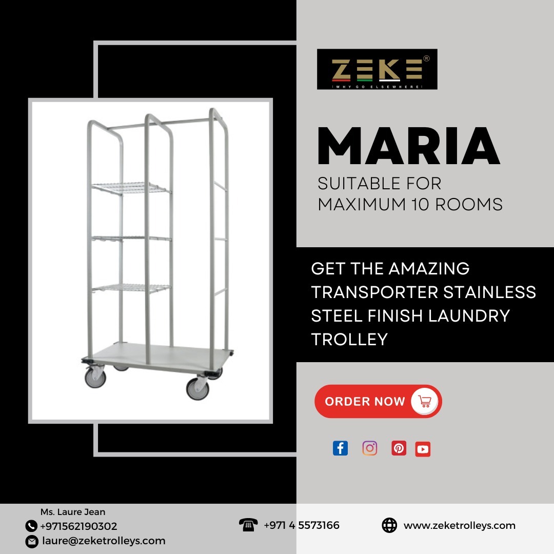 ZekeTrolley's tweet photo. Get the amazing TRANSPORTER stainless steel finish laundry trolley.
๐ https://t.co/vRrJDaHaMi
#zeketrolleys #laundrysolution #effortlesslaundry #hygienic #multifunctional #laundrycare #laundryroom #customized #quality #trolley #lucia #dubai #mydubai #uae https://t.co/pPkVmDF1Zf