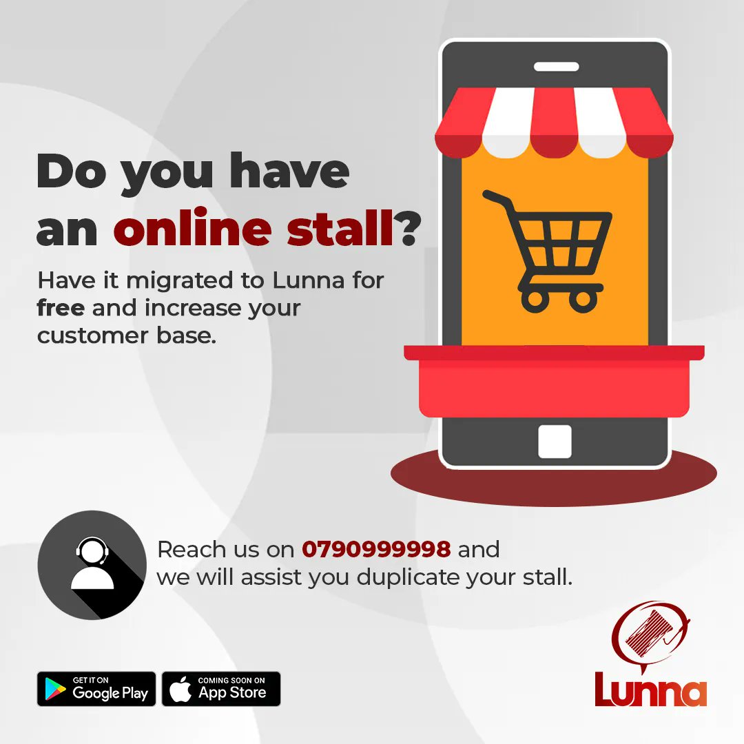 Download the Lunna app today.
Link: buff.ly/3U6xP2U
#fff #lfl #onlineshopping #lunna #development #newapp #app #android #kenya #africa #digitalmarketing #download #service #livelovelaugh.
2 d