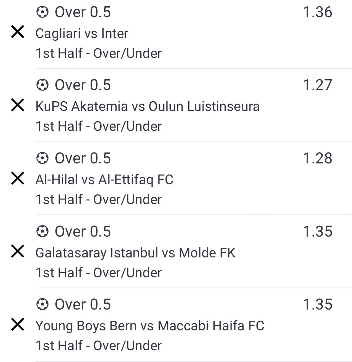 We all need winning 🏅 so I came up with cooking 1st half over 0.5 50 odds 🔥 would soon be ready and served for y’all 
Retweet &amp; Turn on post notification 🔔