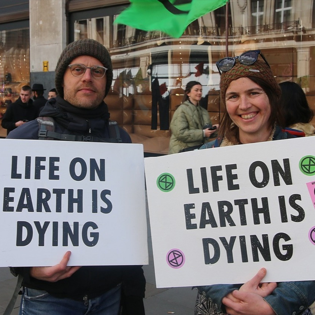 XRebellionUK's tweet photo. LOVE IN ACTION

Addie, a peaceful #EarthProtector, recently lost her life partner &amp; fellow #ExtinctionRebellion activist, Michael.

In memory of him, Addie has walked 1100 miles around Wales raising funds for #ClimateActivism.

👉Read their story &amp; donate: https://t.co/JQqbCGN12e https://t.co/9qQyUuaJ6Q