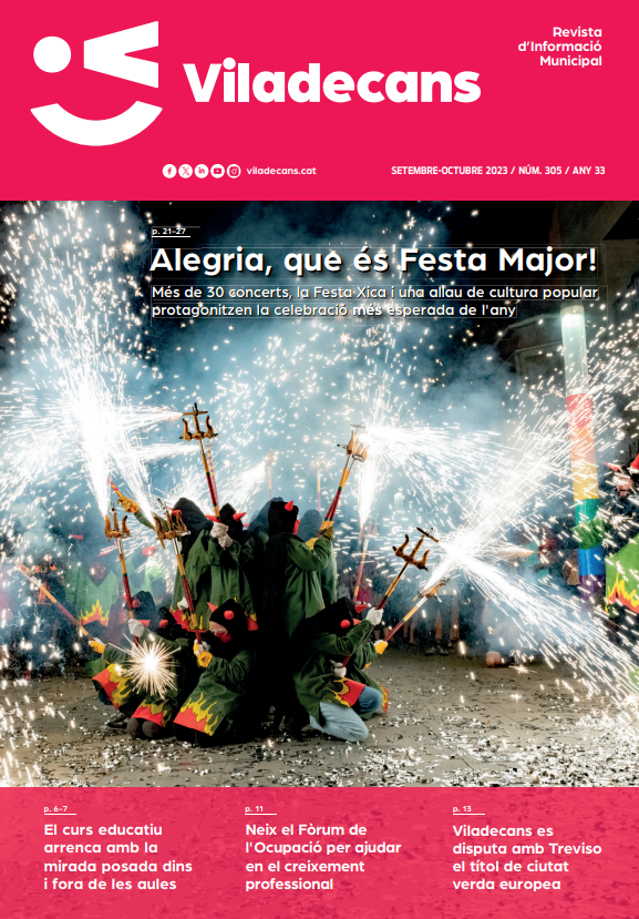 ViladecansTweet's tweet photo. Alegria, que ja quasi és Festa Major!🎉

📝Queda molt poquet per tornar a gaudir de la #FMViladecans i, com és habitual, el butlletí municipal de setembre ve carregat d'info sobre la festa!🎇

Però si no pots esperar a que arribi a casa, consulta-la aquí👇🏻
https://t.co/XaidEfJnr2 https://t.co/EdwuCNLtKq