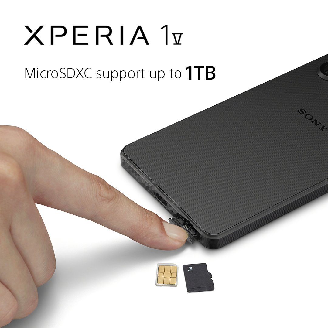 sonyxperia's tweet photo. With a MicroSDXC card supporting up to 1TB, there’s no tool needed to open your Xperia SIM tray. What’s more, the device still maintains its IP65/68 water resistance.

*Micro SDXC card sold separately.

#Sony #Xperia #SonyXperia #Xperia1V #SIMTray #1TB

https://t.co/kcp2e3FdGV https://t.co/5xY5hRrxyV