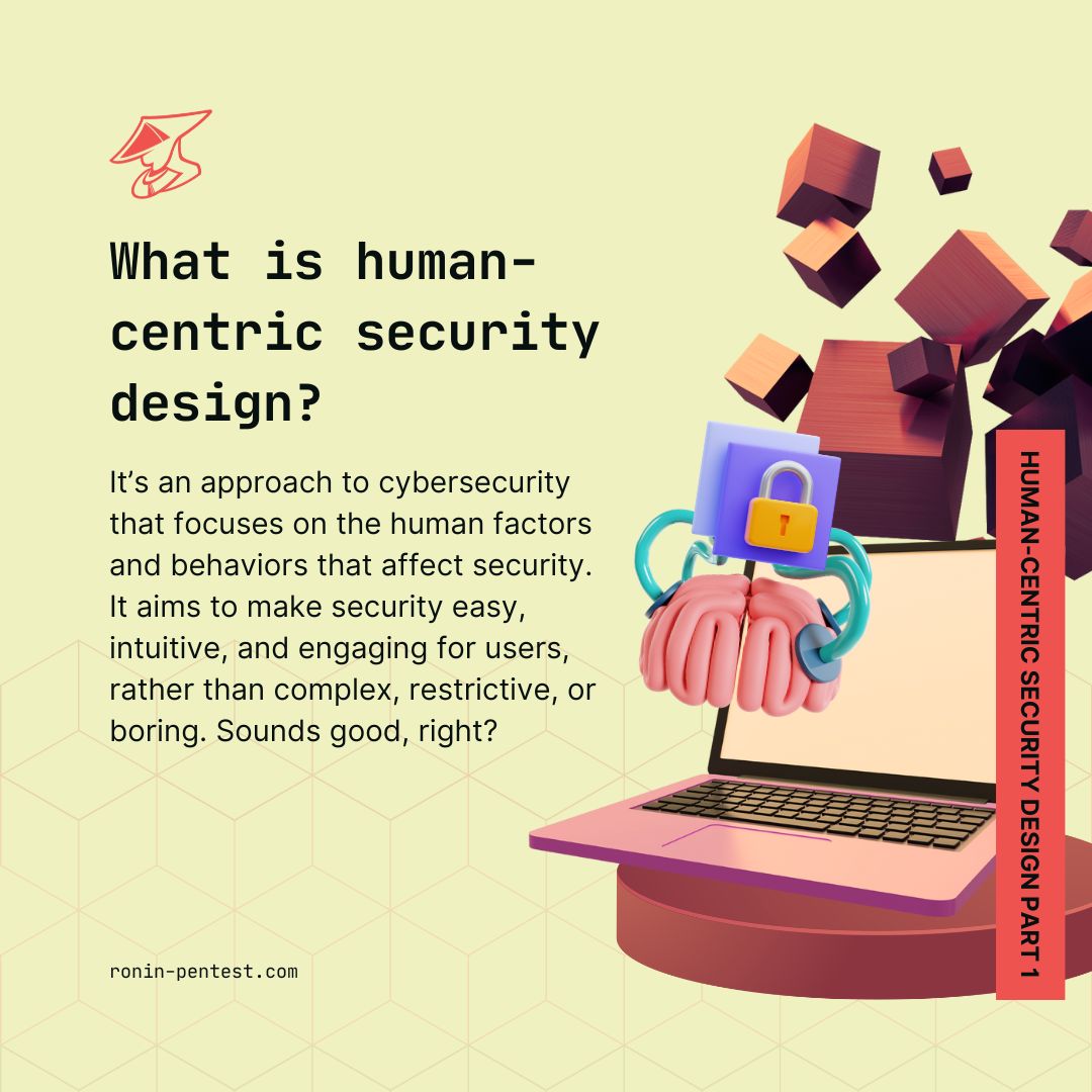 RoninPentest's tweet image. Human-centric security design is a new way of thinking about cybersecurity that puts users at the center. #VulnerabilityManagement #OnlineSafetySolutions #DataProtectionPartner #RoninPentest #defenseindepth