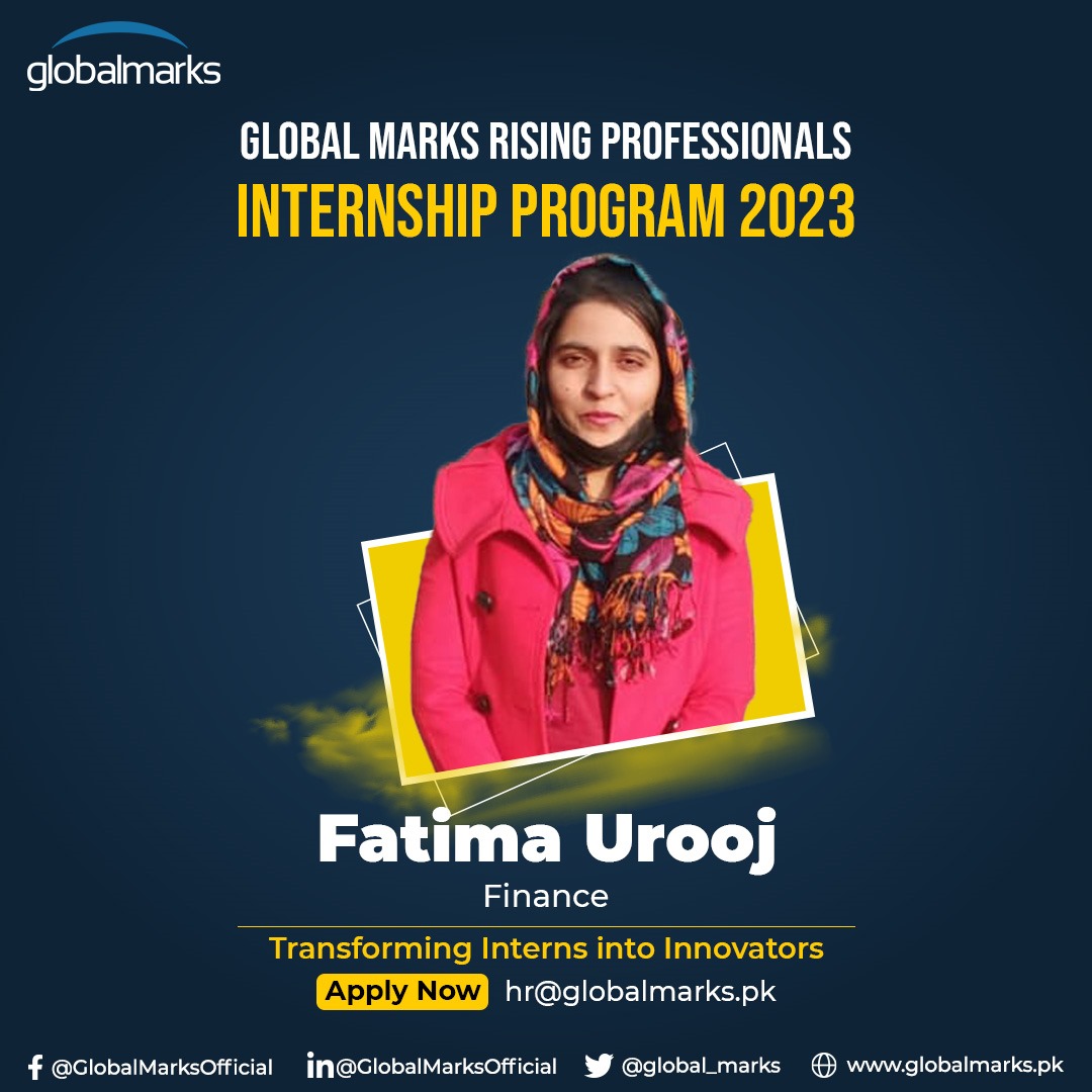 globalmarkspk's tweet photo. 🌟 Exciting News! Introducing the Global Marks Rising Professional Internship Program 2023 🌟

🌐 To Our Interns: Welcome to the Global Marks family! Your journey begins here, and the possibilities are endless.

Apply Now and share your resume at hr@globalmarks.pk

#GlobalMarks https://t.co/Ph2BjqPpri