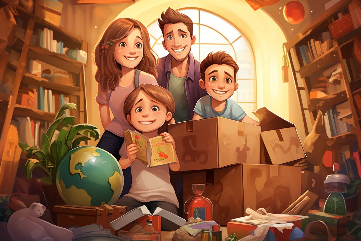 BookshelfAdv's tweet photo. ✈️🌎#MovingWithKids? Make it fun! Involve them in packing their own boxes and let them decorate their new room.
#Relocation #FamilyRelocation #NewBeginnings #Kids #Family #AdventureTime #Parents #ParentingTips
For more tips - https://t.co/DHLesEj4Al https://t.co/u82MRikWof