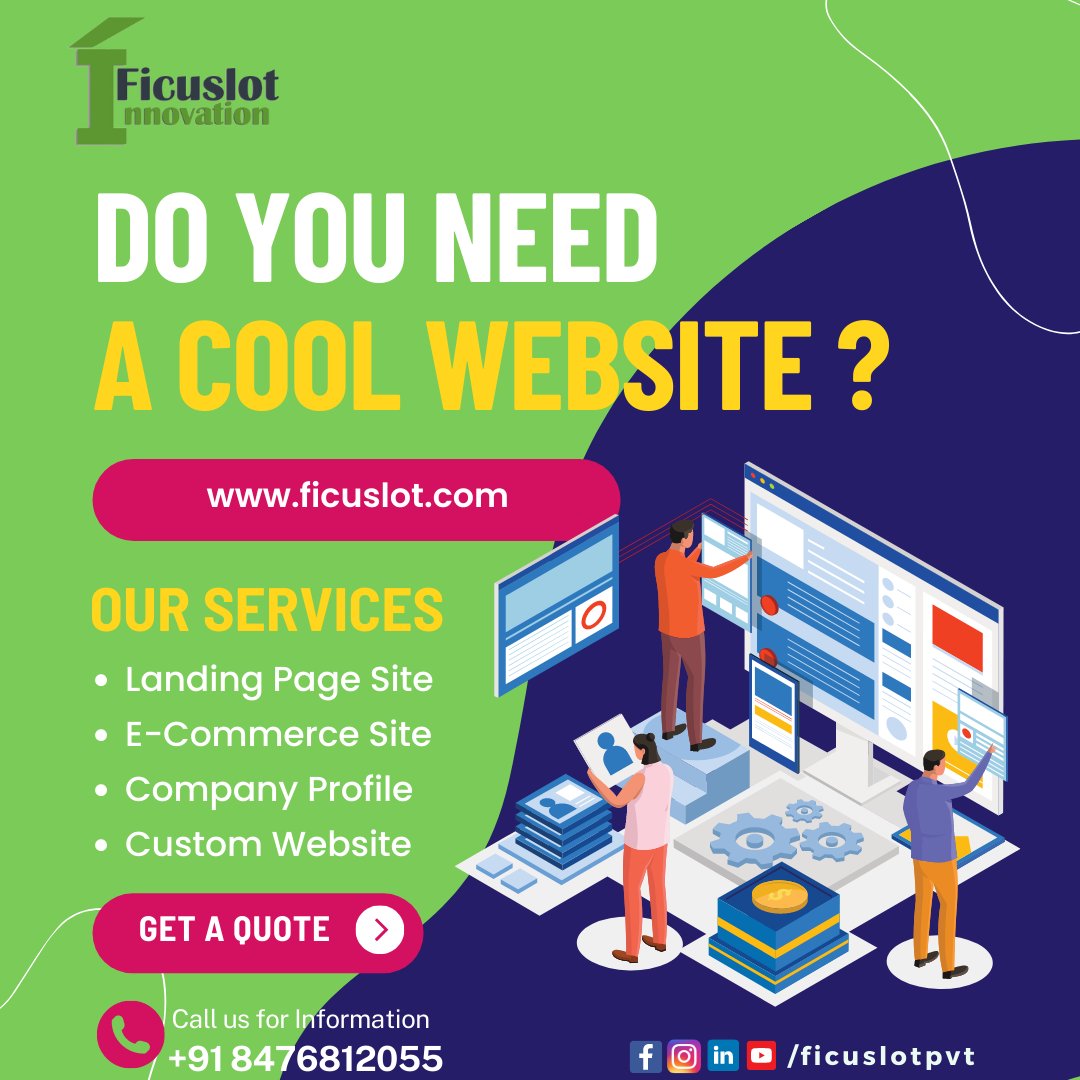 ficuslotpvt's tweet image. Discover the ultimate cool website solutions that will leave a lasting impression. 
Get a Quote: ficuslot.com

#CoolWebsite #DigitalDreams #StandOutOnline #websitedesign #websitedeveloperindia #landingpage #ecommercewebsite #companyprofile #customwebsites #ficuslotpvt