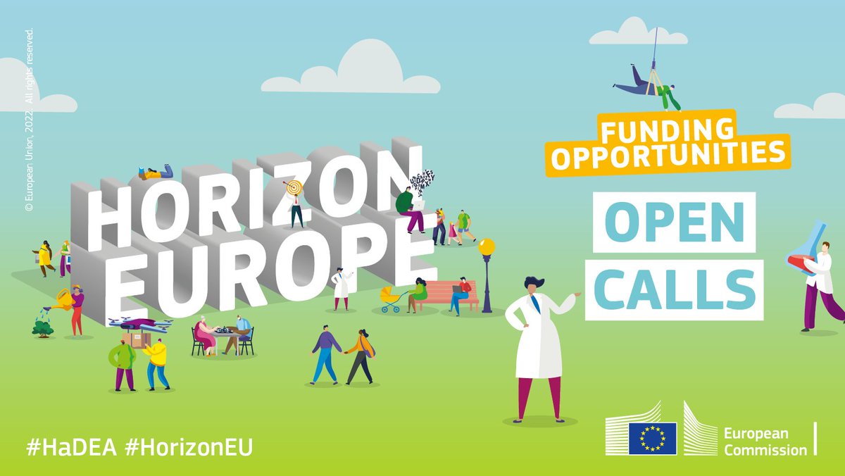 EU_HaDEA's tweet photo. Deadline approaching! Don't miss the #HorizonEU calls on:
- Staying healthy
- Living in a health-promoting environment
- Tackling diseases &amp; creating the European Partnership on Rare Diseases
- Ensuring access to healthcare
- Using new tools &amp; tech
👉 https://t.co/RrqrfL1xSN https://t.co/p3wKiyGzAF
