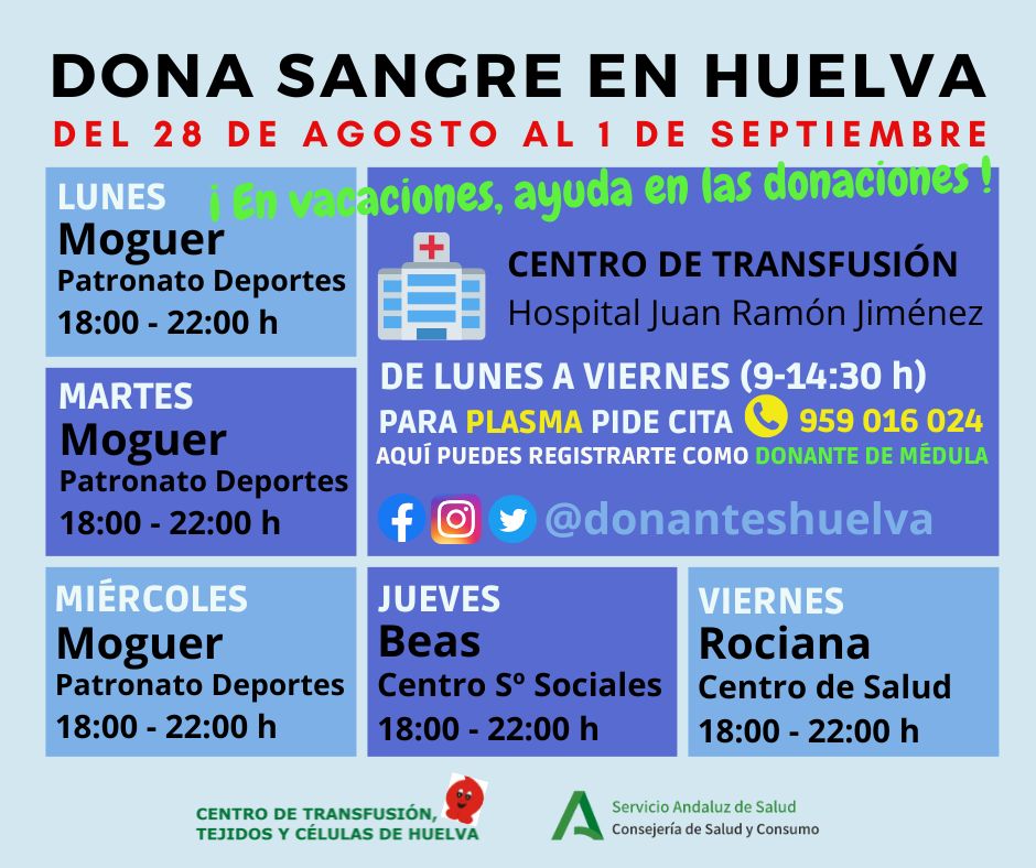 DonantesHuelva's tweet photo. Vamos con 𝗳𝘂𝗲𝗿𝘇𝗮 💪 y 𝒂𝒍𝒆𝒈𝒓𝒊́𝒂 😊 en la nueva semana

‼️‼️ 𝗕𝗨𝗘𝗡 𝗠𝗢𝗠𝗘𝗡𝗧𝗢 𝗣𝗔𝗥𝗔 𝗔𝗡𝗜𝗠𝗔𝗥𝗧𝗘 𝗔 𝗗𝗢𝗡𝗔𝗥 ‼️‼️ 🚶‍♀️🚶🩸

T𝑒 𝑒s𝑝e𝑟a𝑚o𝑠...👋

@saludand @AGSNorteHuelva @AytoMoguer @AytoBeas @AytoRociana @batallondonante https://t.co/NaS1Okqg4l