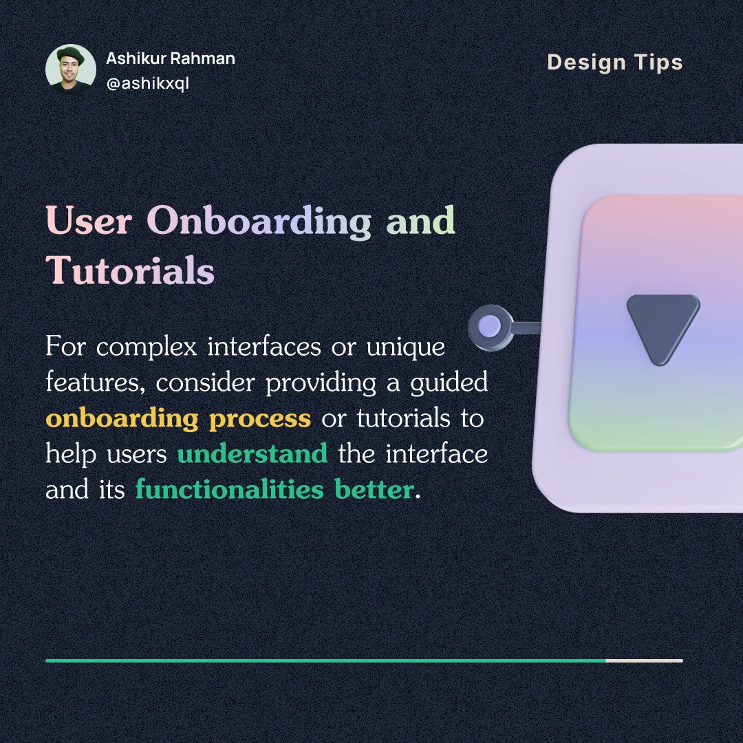ashikxql's tweet image. 😎 Simplifying User Interfaces and Creating Intuitive Navigation.

Visit: designpicko.com

#ClearNavigation #SimplifyUX #EasyNavigation #ClutterFree #UserTesting #EngagingUI #SimpleInteractions #IntuitiveDesign #UserExperience #SimplifiedUI #OrganizedUI #DesignSimplicity