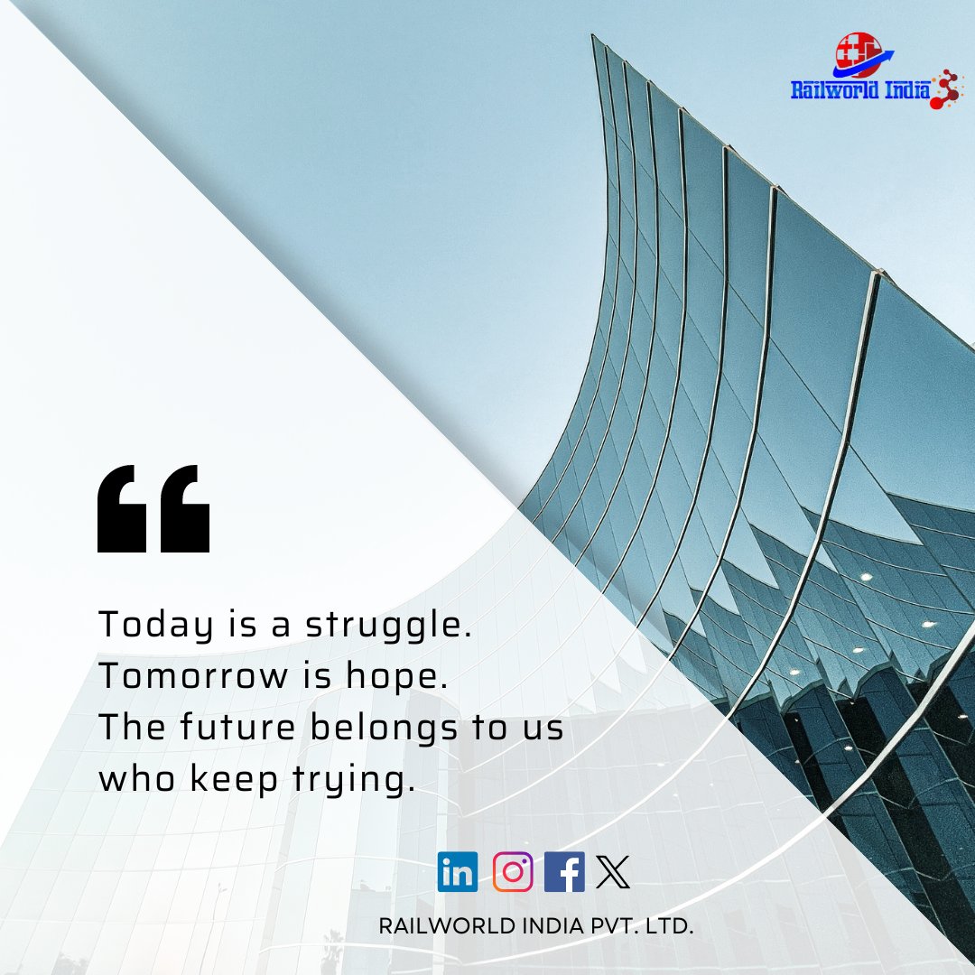 RailworldIndia's tweet photo. #MondayMotivation #Mondaymorning https://t.co/1bhS061Y3P