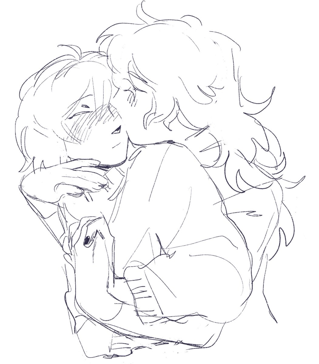 wlw kiss doodle to wind down before bed ☺️ 