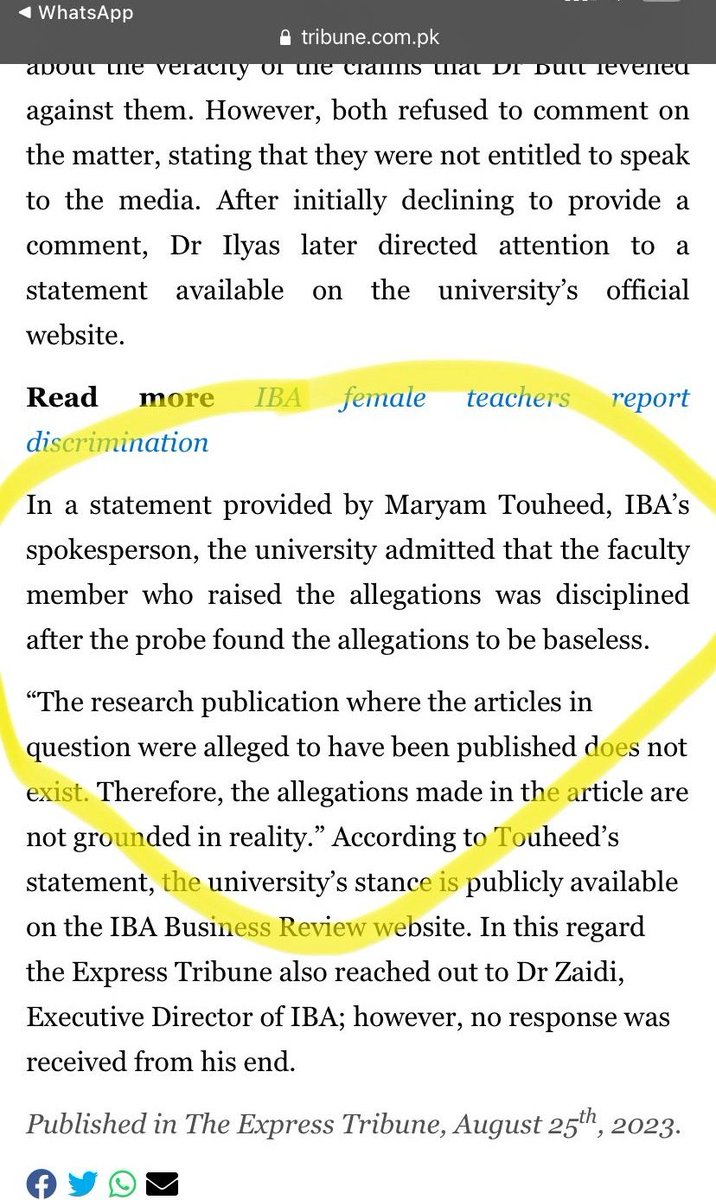 Iam_Mian's tweet image. Our media must need proper investigation first ... Most of the times they are spreading fake news just to defame the companies.... Same is happening with IBA , IBA is a well known reputed institution.... Allegations against them are baseless.... Here's some facts everyone must…