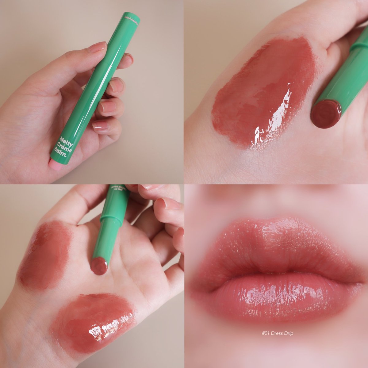 Viviennewonder's tweet photo. สั่งมาแล้ว ลิป Gala Camille รุ่น Melty Creme Balm บอกก่อนว่าใครที่ชอบลิปบาล์มที่เนื้อหนักๆ ปากแห้งๆ เอาอยู่ ช่วยเรื่องปากลอกได้ดีๆ ตัวนี้คือใช่เลย เน้นว่าต้องเป็นคนชอบเนื้อหนักๆนะคะ เพราะน้องชุ่มชื้นมาก ออกแนวหนืดหน่อย นี่กะเอาไว้โบกก่อนนอนเลย น้องคือบาล์มบำรุง เพิ่มเติมคือมีสี แล้ว 01 สวยมาก นู๊ดน้ำตาลแดงหน่อยๆ สวย ลงปากคือจึ้ง ทาออกบ้านได้ตามใจชอบ ซื้อมา 2 สี เดี๋ยวมาสวอชอีกสีให้ดู