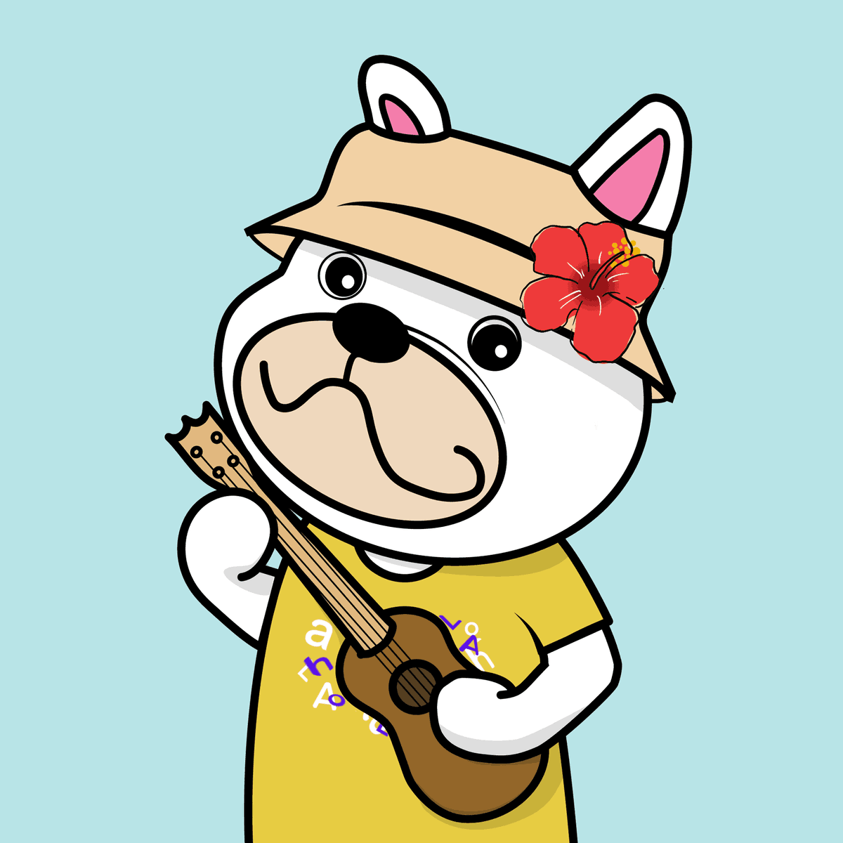 🌺French bulldogs #063🌺
ウクレレ好きなフレンチブルドッグ。
季節の移り変わりに波の音を聞きながら、夏の思い出を奏でる。
彼女の演奏は聞いている者に癒しを与えます。
🌺価格（オークション形式）
0.063WETH 〜
🌺期間
8月29日（火） 22:30まで
👇OpenSeaのリンクは追加ツイートで👇