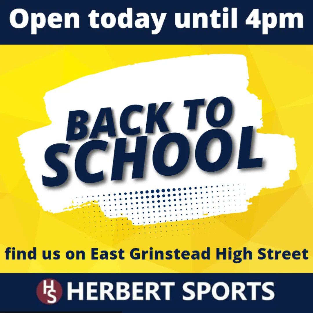 We are open from 10-4 today!#eastgrinstead #backtoschool2023 #bankholiday #shoplocal