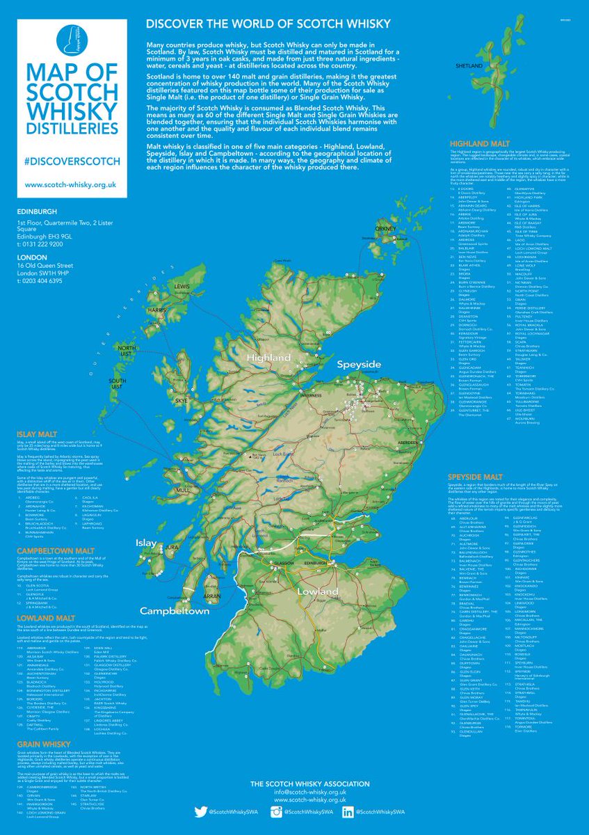 sunburstvin's tweet photo. SCOTCH WHISKY MAP 🏴󠁧󠁢󠁳󠁣󠁴󠁿🥃 

A detailed map of the 145 currently operating distilleries across Scotland by the @ScotchWhiskySWA. 🏠

Which one are you visiting?😃

Find the high-resolution map below 👇

https://t.co/BQqQRsP0CU

#ScotchWhisky #DiscoverScotch https://t.co/C3hcuqLWsq