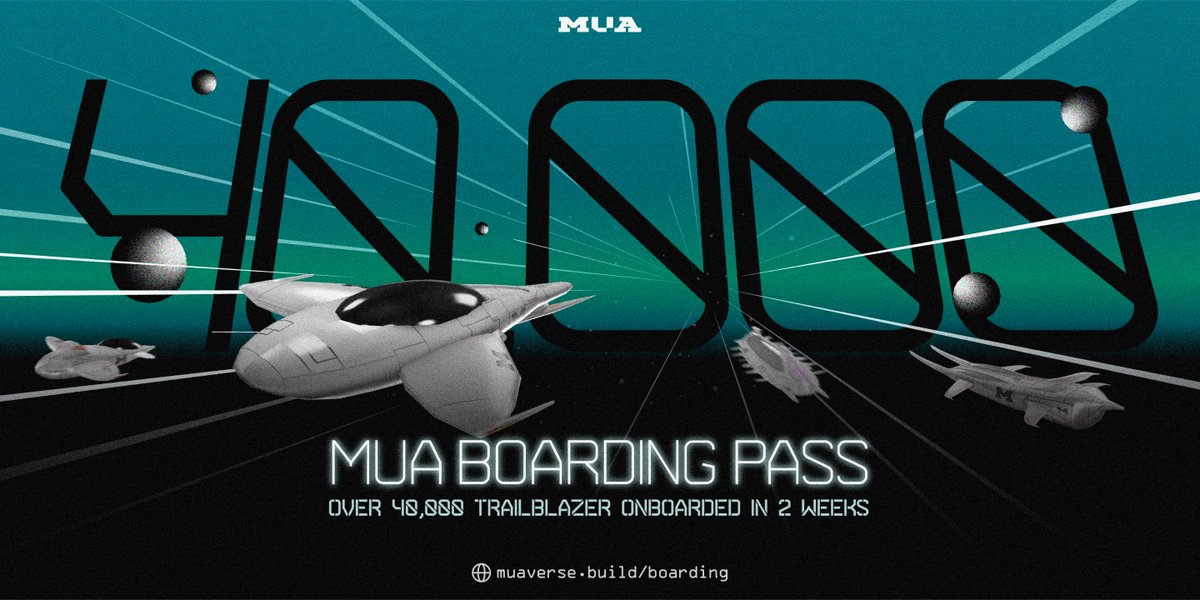 MUA_MUADAO's tweet photo. ๐ Milestone Alert! ๐
40,000 MUA Boarding Pass holders crossed!
We're thrilled to arrive at a new frontier๐
Your support means the world to us, and we're committed to keep delivering top-notch experiences for our ever-growing community! ๐
#MUABOARDINGPASS #40KStrong https://t.co/QnrXApBMlx