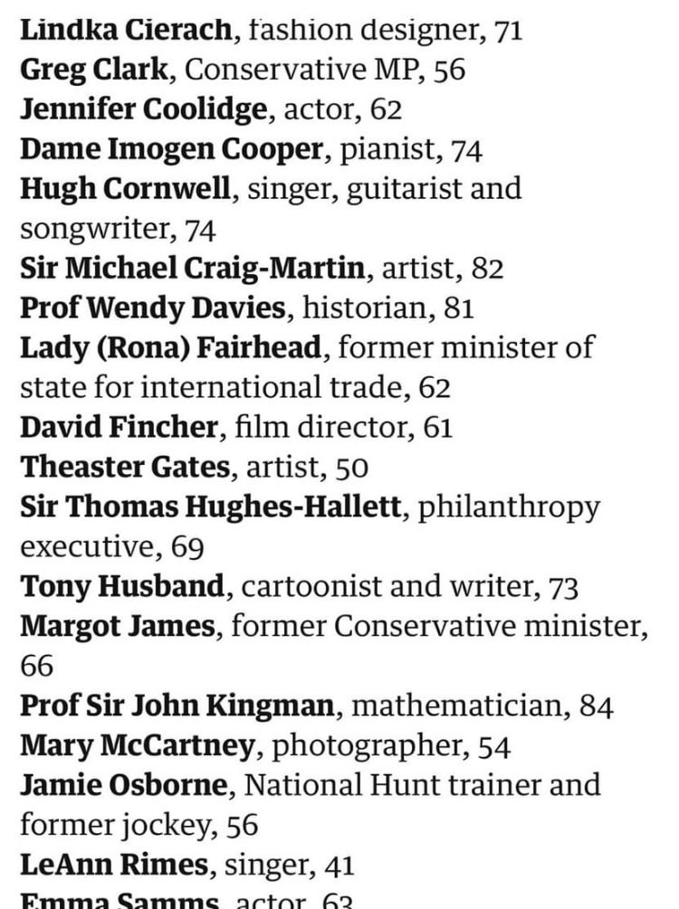 I made the ⁦<a href="/guardian/">The Guardian</a>⁩ list .. obituary next 😊👍