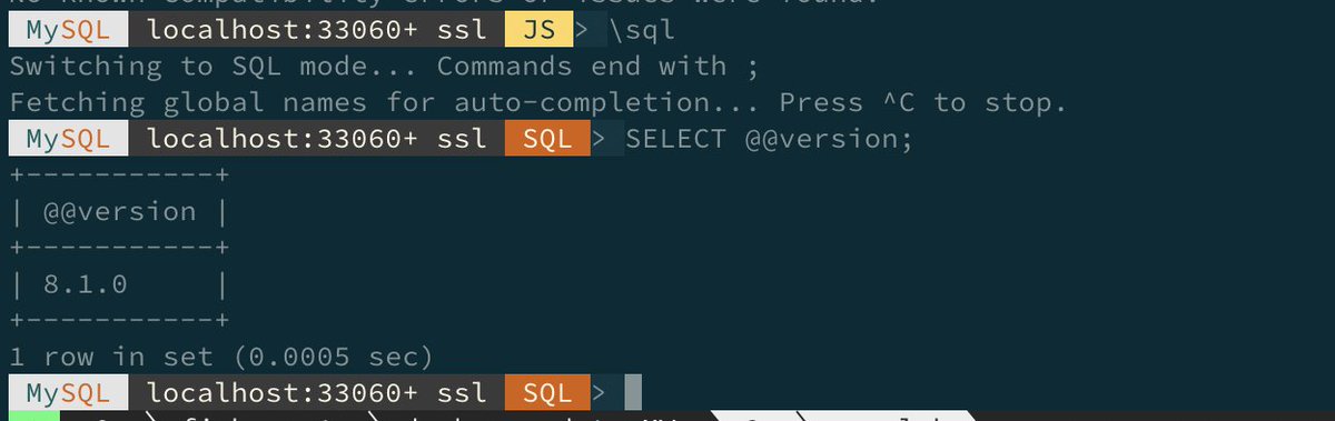 matsubokkuri's tweet image. 人柱として自宅サーバのMySQLを8.1にアップグレードしました。約100テーブル、600万レコードぐらい。mysqlsh良い〜！ #mysql_jp