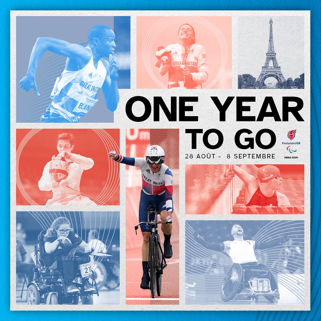 Save the date, yeah. #OneYearToGo | #Paralympics 🇫🇷