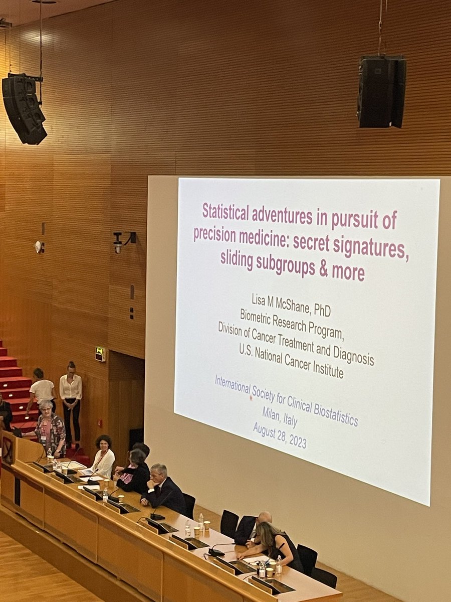 ISCB_info (@iscb_info) on Twitter photo Lisa McShane’s keynote lecture at #ISCB44 about statistical adventures in the pursuit of precision medicine. Please share your thoughts and comments!
<a href="/IBS_Italian_Reg/">International Biometric Society - Italian Region</a> Lisa McShane’s keynote lecture at #ISCB44 about statistical adventures in the pursuit of precision medicine. Please share your thoughts and comments!
<a href="/IBS_Italian_Reg/">International Biometric Society - Italian Region</a>