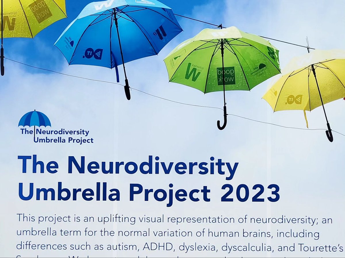 Neurodivergent brollies in Bromley ❤️💛💙💚 
#neurodivergence #neurodiversity