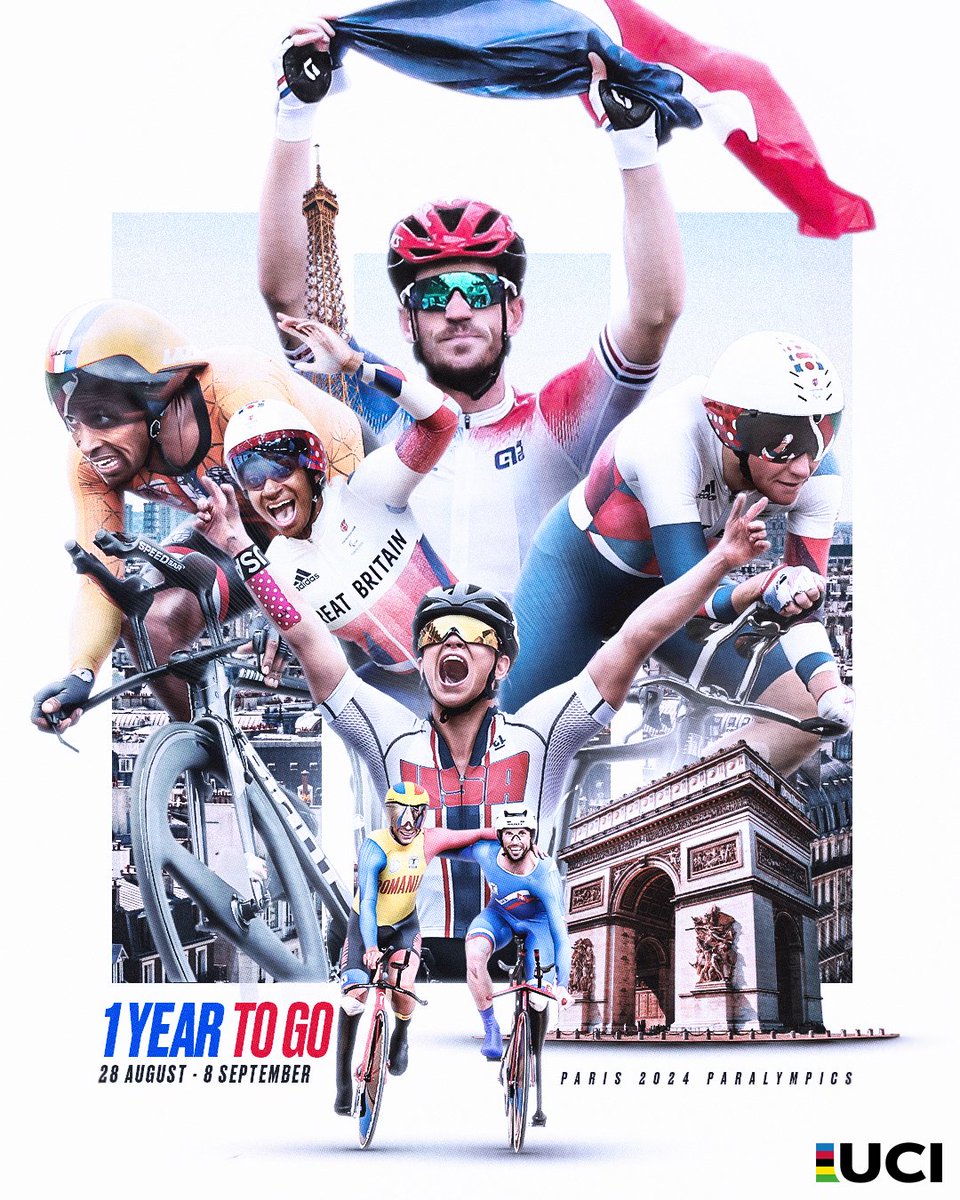 It's #OneYearToGo to the <a href="/Paris2024/">Paris 2024</a> 🇫🇷 Paralympic Games 🙌

Let the countdown begin⏳🤩

<a href="/Paralympics/">Paralympic Games</a> | #Paris2024