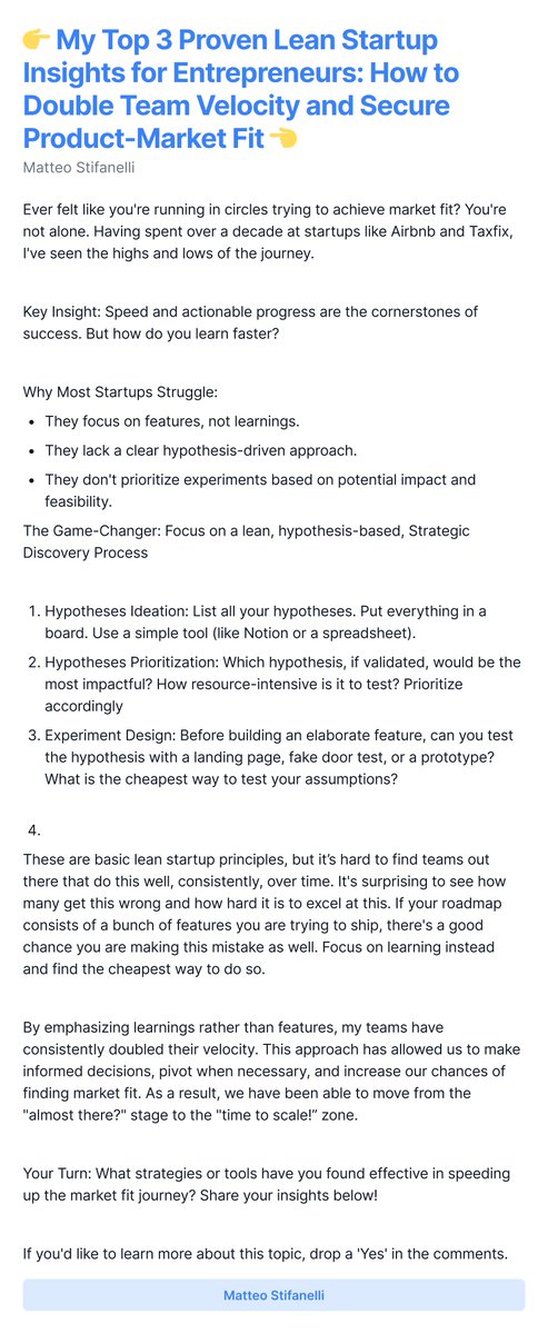 👉 My Top 3 Proven Lean Startup Insights for Entrepreneurs: How to Double Team Velocity and Secure Product-Market Fit 👈