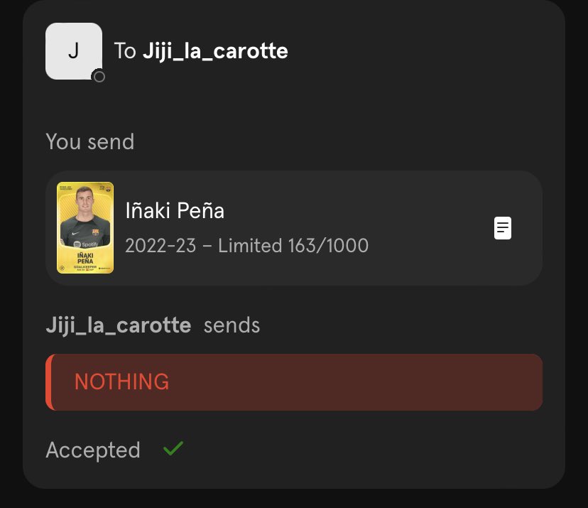 OfferTradeBot's tweet image. Reward delivered! Congratz @alexandremorie