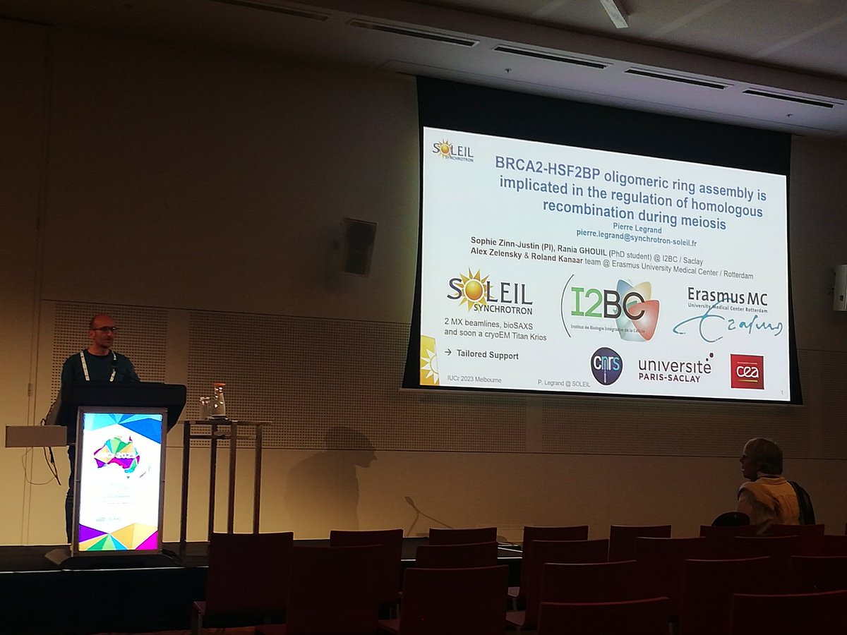 Pierre Legrand giving his seminar at the IUCr Congress in Melbourne, Australia. Go Pierre!