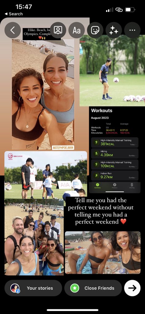 Work in Shanghai for AIA and Tottenham Hotspur, workouts galore, and the best, most wholesome company ❤️ “a weekend well spent brings a week of content” 
Happy Monday