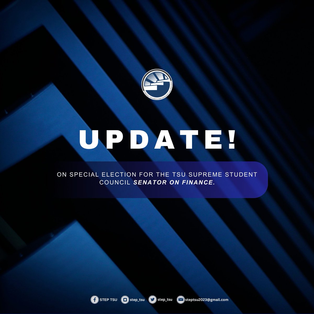 step_tsu's tweet photo. UPDATE: On spacial election for TSU Supreme Student Council SENATOR ON FINANCE.

Ms. Gerlyn Grace Dela Cruz From College of Engineering is the appointed Senator on Finance. https://t.co/JitY1BQtox