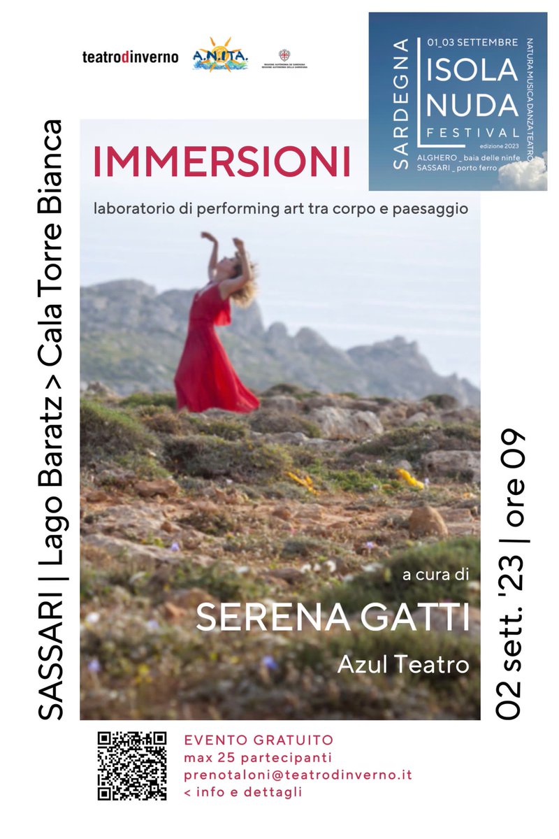 Anita_naturismo's tweet photo. Non vi bastano gli eventi de L'Isola Nuda?! Allora eccone altri!!
Per info:
https://t.co/6UigyjKCAy
#lisolanuda #anita #sardegnanaturista #nudiverso #teatrodinverno #sardegna #eventisardegna #festival #teatro #spettacoli #ancestraldance #naturismo #naturism #naturisme #fkkstrand https://t.co/0p0SqYzuS7