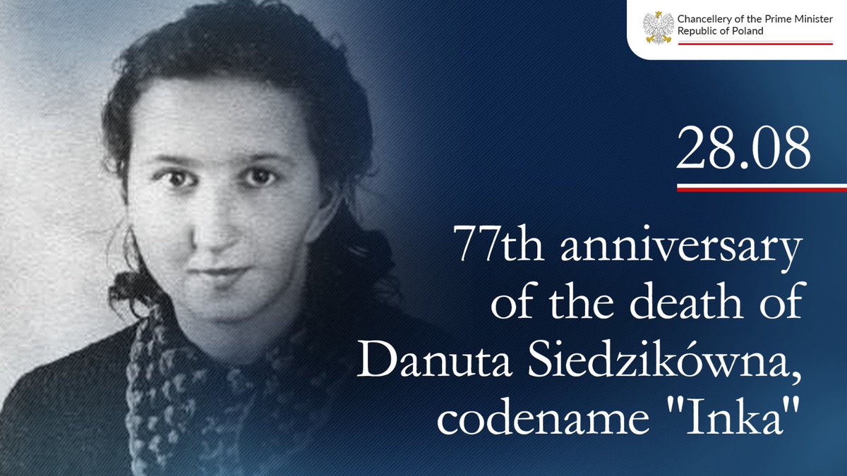 #OTD in 1946, the death sentence was carried out on Danuta Siedzikówna, a 17-year-old nurse from the #HomeArmy 5th Vilnius Brigade, fighting against the #communist regime after #WWII. This verdict became a symbol of the brutality of the communist courts. #WeRemember🕯️