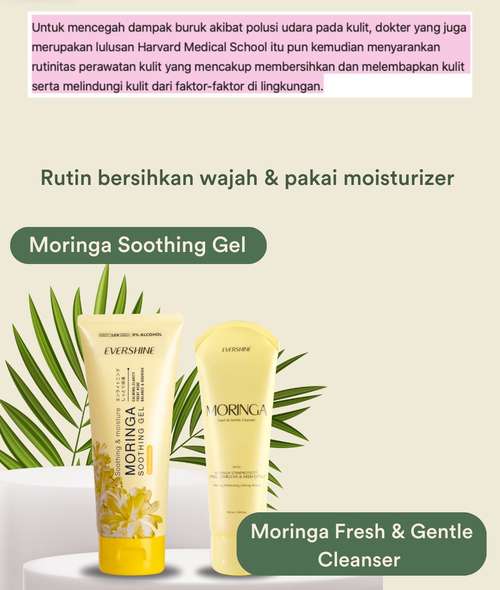 evershineskin's tweet photo. Yuk lindungi kulit dengan cara ini🥰 https://t.co/n593z6qJux