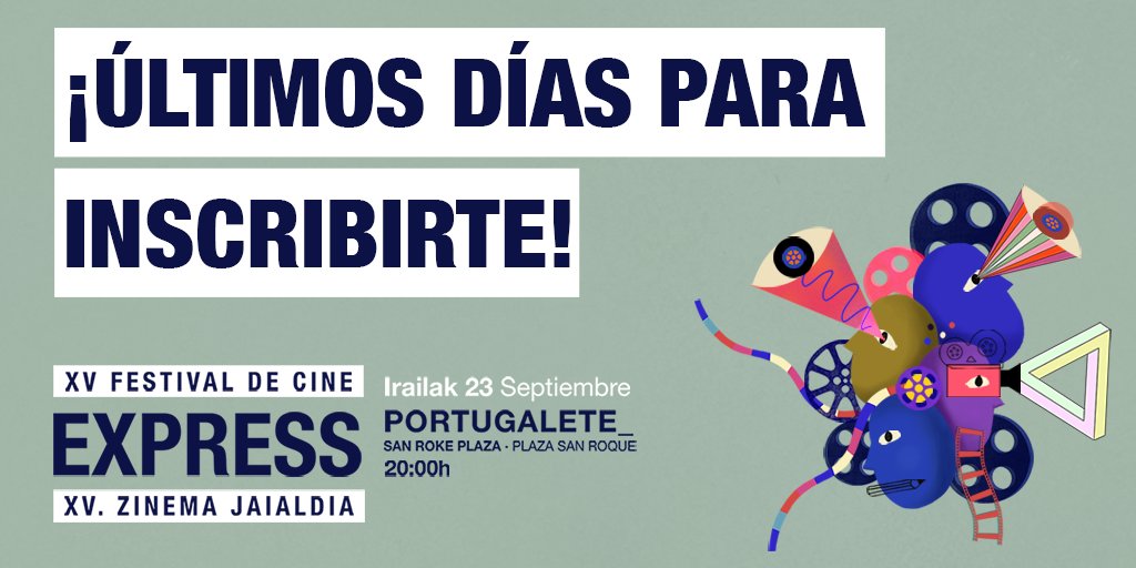 cine_express's tweet photo. ¡Última semana para inscribiros es el Festival Cine Express de Portugalete!
#cineexpressportu https://t.co/FbeNecB18X