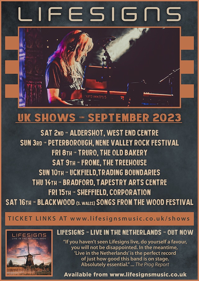 Lifesigns shows in September :) hope to see you soon!! ticket links: lifesignsmusic.co.uk/shows