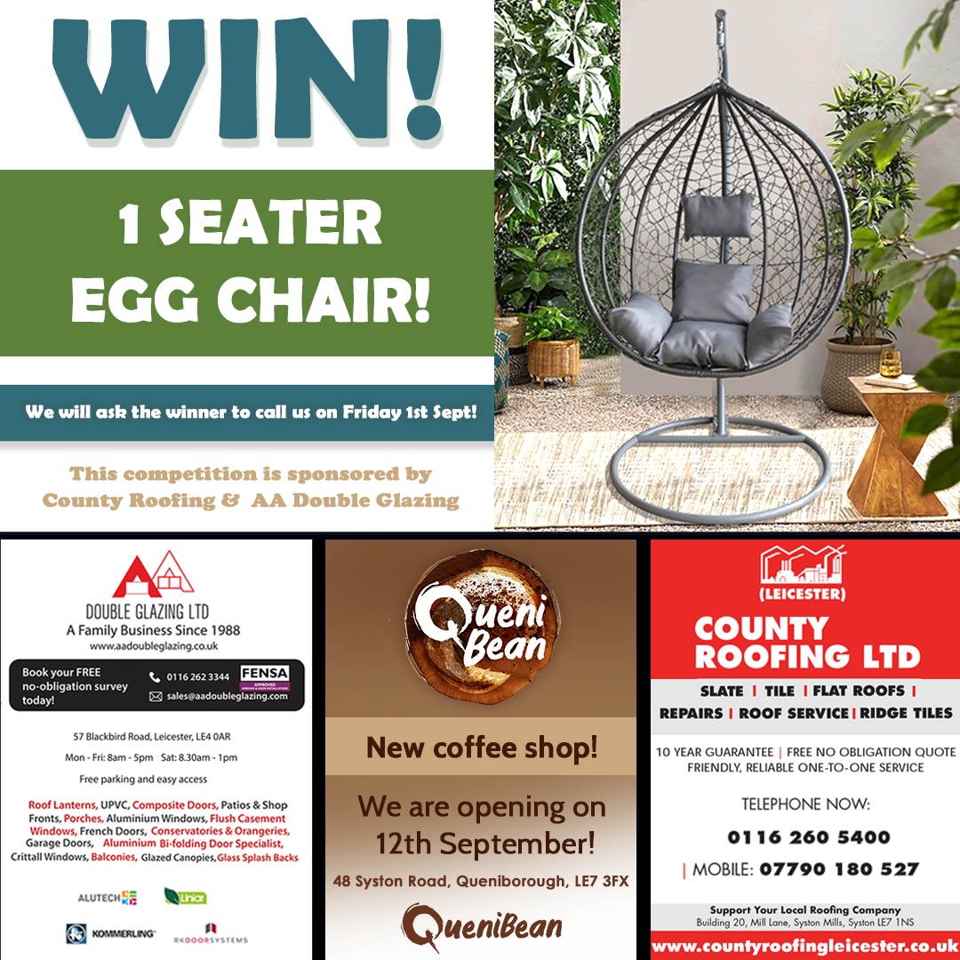 pages_pink's tweet photo. Win an Egg Chair 
Draw: 1/9/23
To Enter: LIKE + SHARE + Comment YES
WINNER MUST CALL OUR OFFICES TO CLAIM.
Sponsor: A and A Double Glazing, Queni Bean and County Roofing
Winner will need to provide a photo with prize for confirmation. 
GOOD LUCK!

#competition #prize #giveaway https://t.co/joiw9Pnn4U