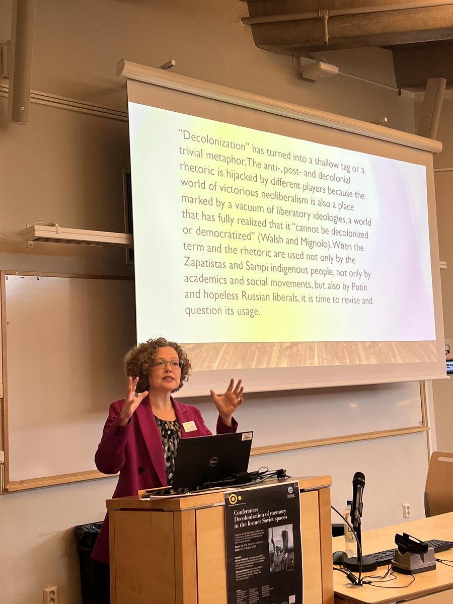 Madina Tlostanova on reclaiming decoloniality, the importance of double critique, and how decolonial thinking in the past years became essentialist and lacking nuance.

A great start of the conference on decolonisation of memory