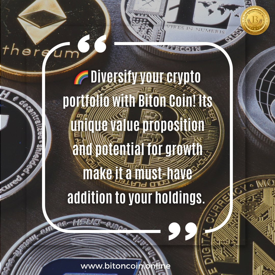 BitonCoins's tweet photo. I just published Diversify Your Crypto Portfolio with Biton Coin: Unveiling a Must-Have Asset for Growth https://t.co/PFapiLyBgd https://t.co/vOou5QFSvA